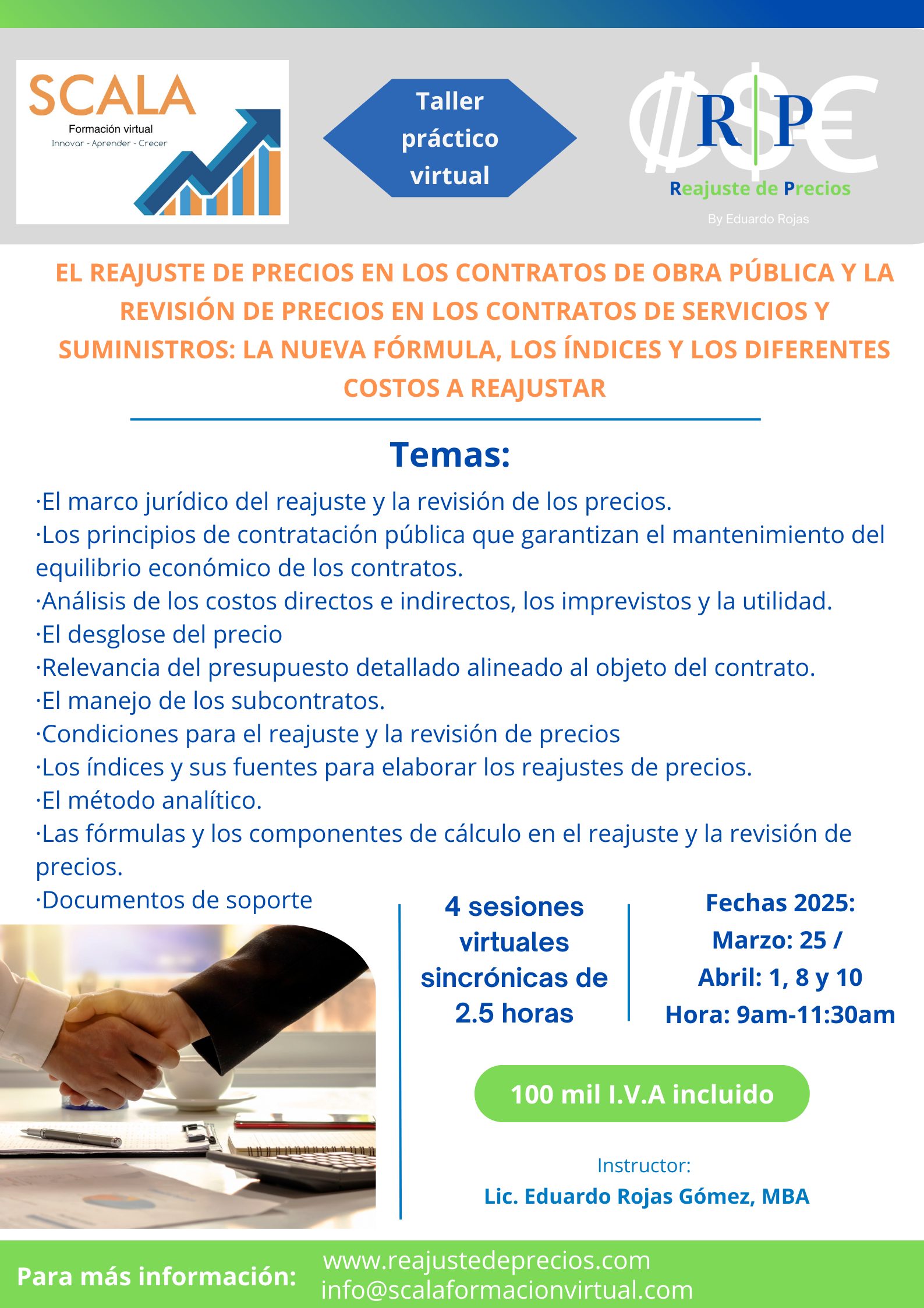 El Reajuste de Precios en los Contratos de Obra Pública y la Revisión de Precios en los Contratos de Servicios y Suministros