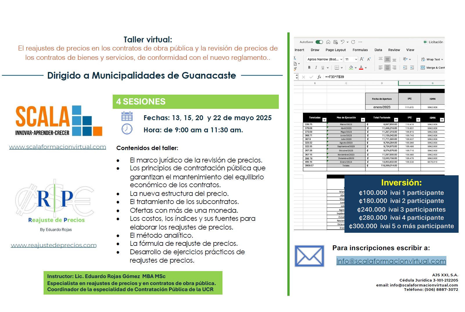 El Reajuste de Precios en los Contratos de Obra Pública y la Revisión de Precios en los Contratos de Servicios y Suministros