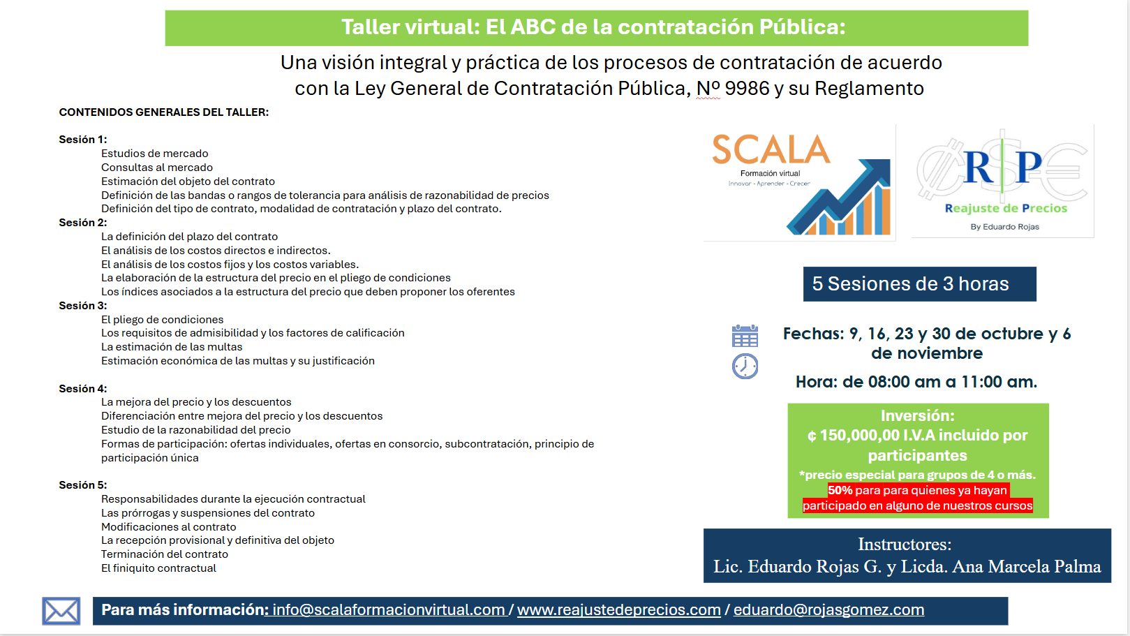 Taller virtual: El ABC de la contratación Pública